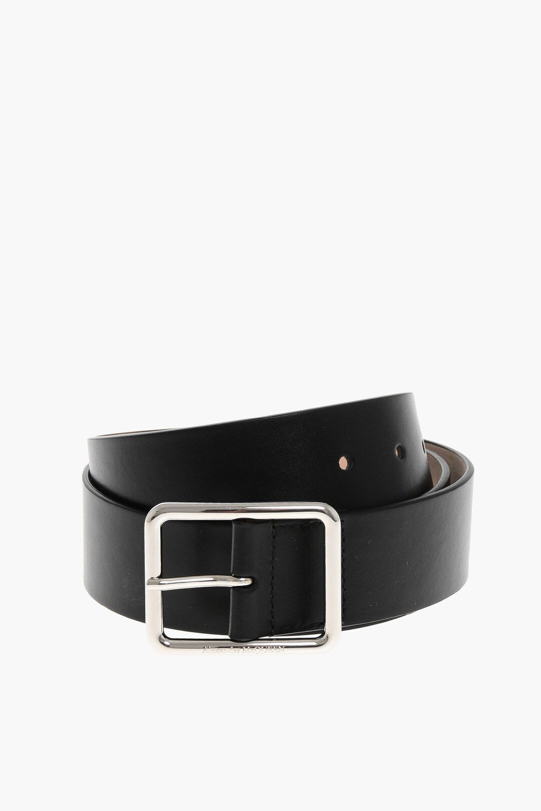 Alexander McQueen og1mm0925 Size: 90 / Leather Belt in Black Size 36 - 1 Thumbnail