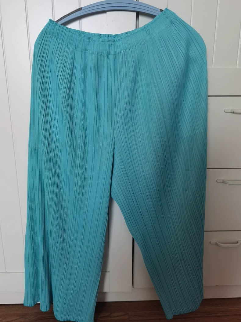 Issey Miyake issey miyake size:3 Blue pleated pants Size 42" / US 20 - 1 Thumbnail