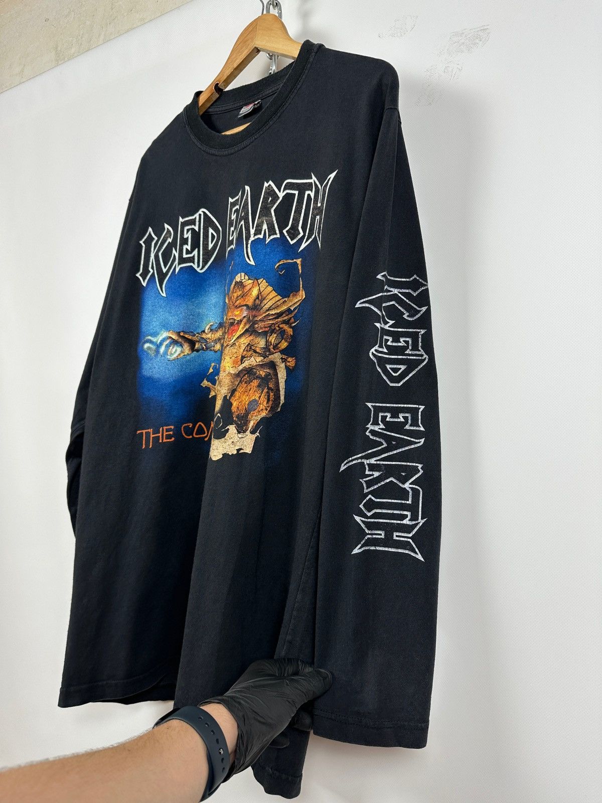 Band Tees 90s Vintage Iced Earth Graphic Long Sleeve Shirt Size US XL / EU 56 / 4 - 6 Thumbnail