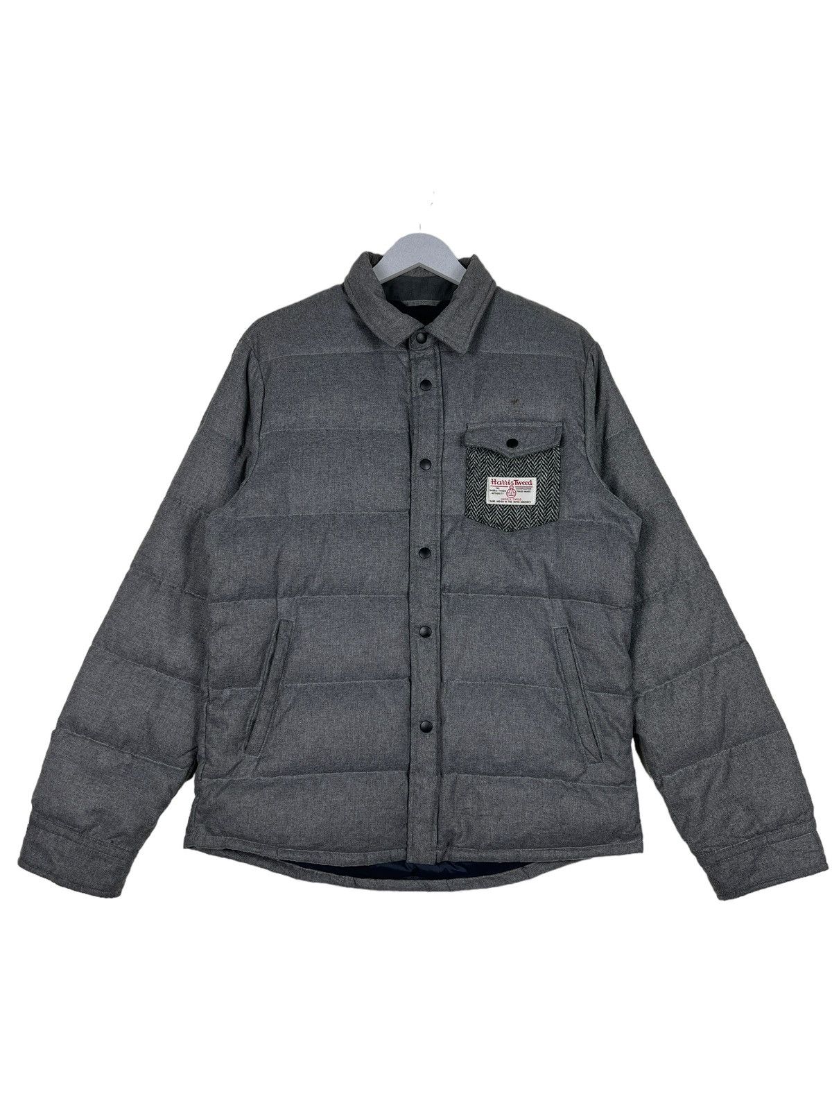 Harris Tweed 🔥 HARRIS TWEED POLAND DOWN PUFFER JACKET Size US M / EU 48-50 / 2 - 2 Thumbnail