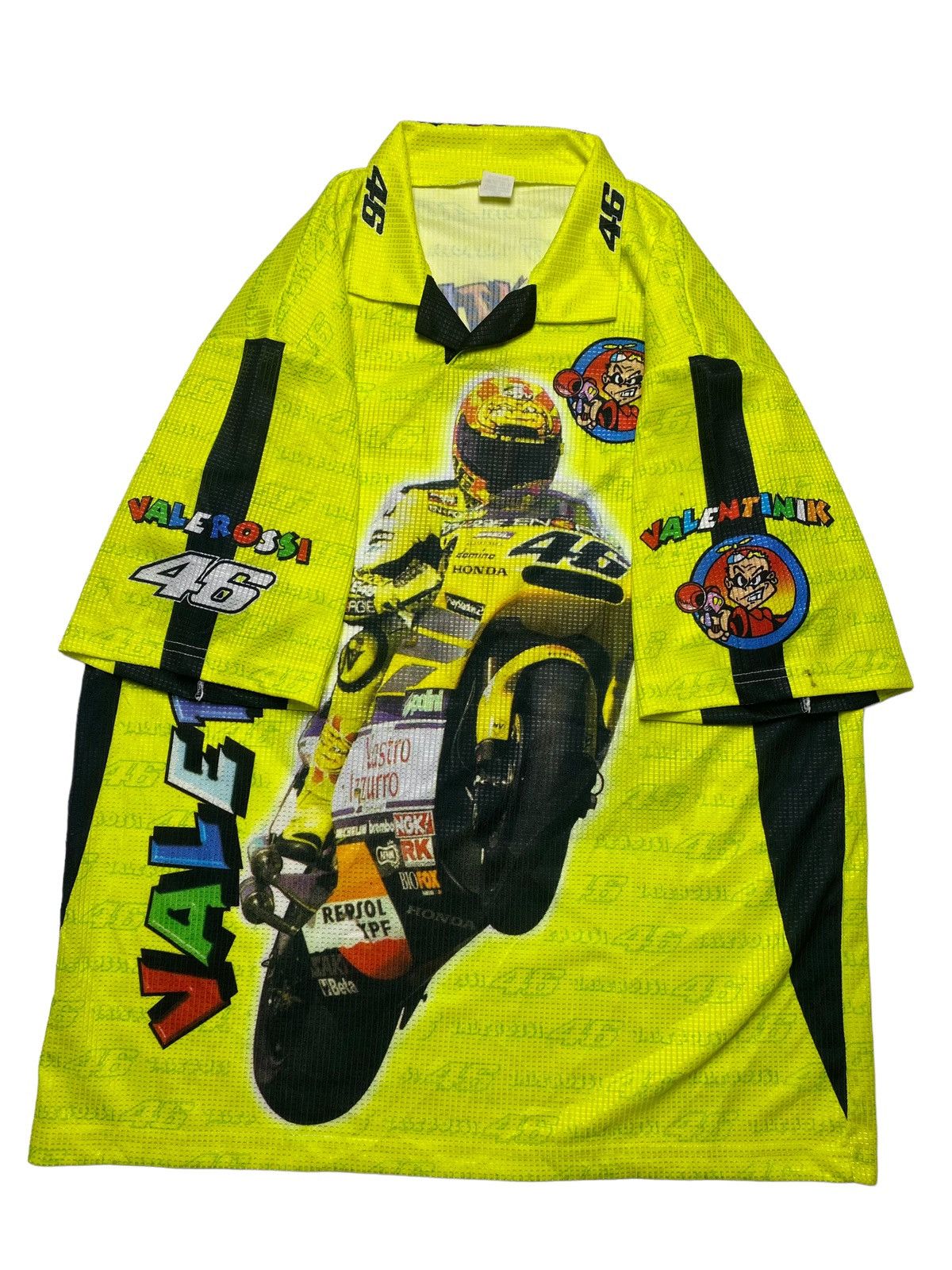 Vintage 1990s Valentino Rossi Souvenirs Jersey Size US L / EU 52-54 / 3 - 2 Thumbnail