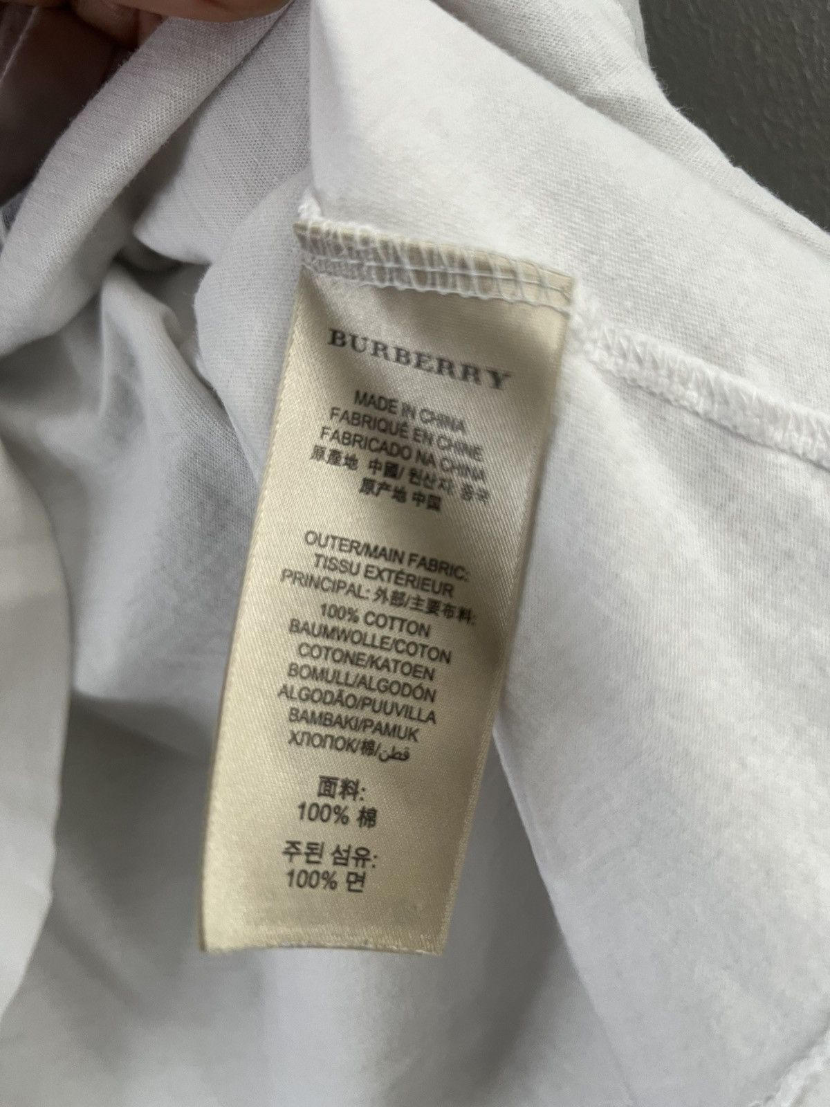 Burberry Burberry Lines & Squares Plaid Tee Sz M Size US M / EU 48-50 / 2 - 3 Thumbnail