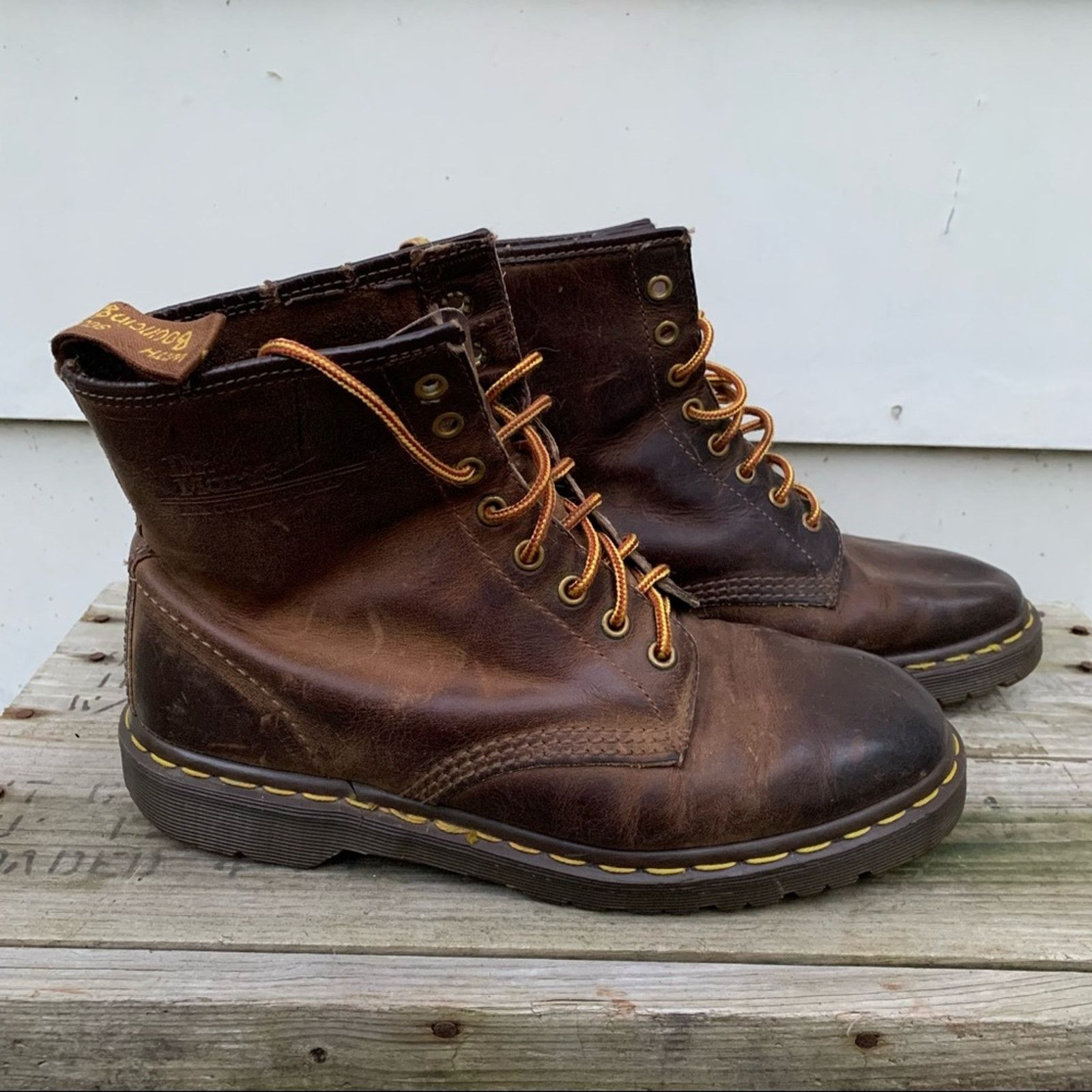 Dr. Martens Doc Dr Martens 1460 lace up boot brown Made in England UK8 Size US 10 / IT 40 - 1 Thumbnail
