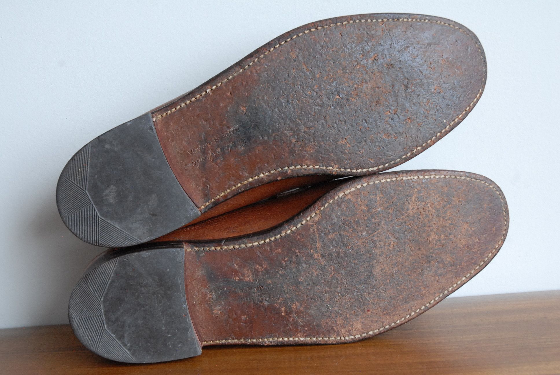 Vintage Hartt True Moccasin loafers, Hand Sewn, Custom Grade Size US 9 / EU 42 - 8 Thumbnail