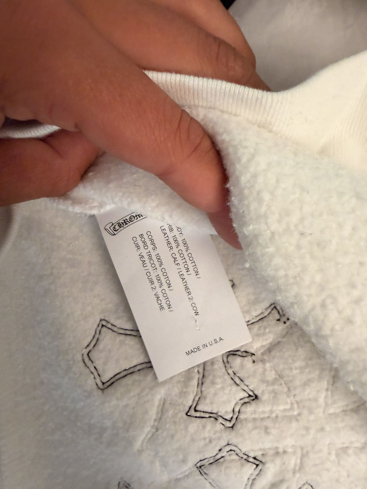 Chrome Hearts Crewneck 1/4 zip white patches Size US S / EU 44-46 / 1 - 9 Thumbnail