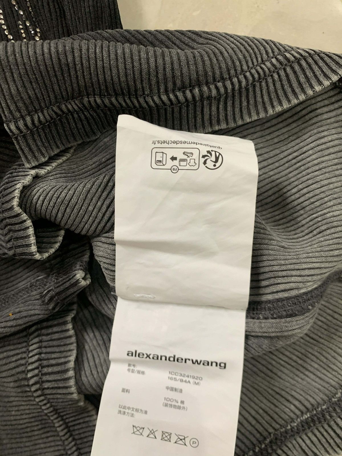 Alexander Wang Alexander Wang Hotfix Cursive-logo cotton T-shirt Size M / US 6-8 / IT 42-44 - 6 Thumbnail
