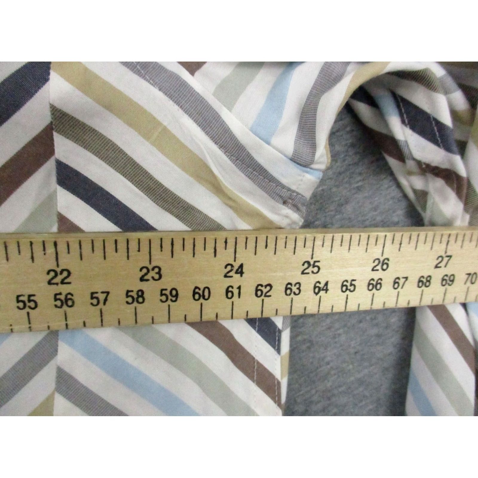 Robert Graham Robert Graham Dress Shirt Mens XL Striped Cotton Button-Up Size 46R - 4 Thumbnail