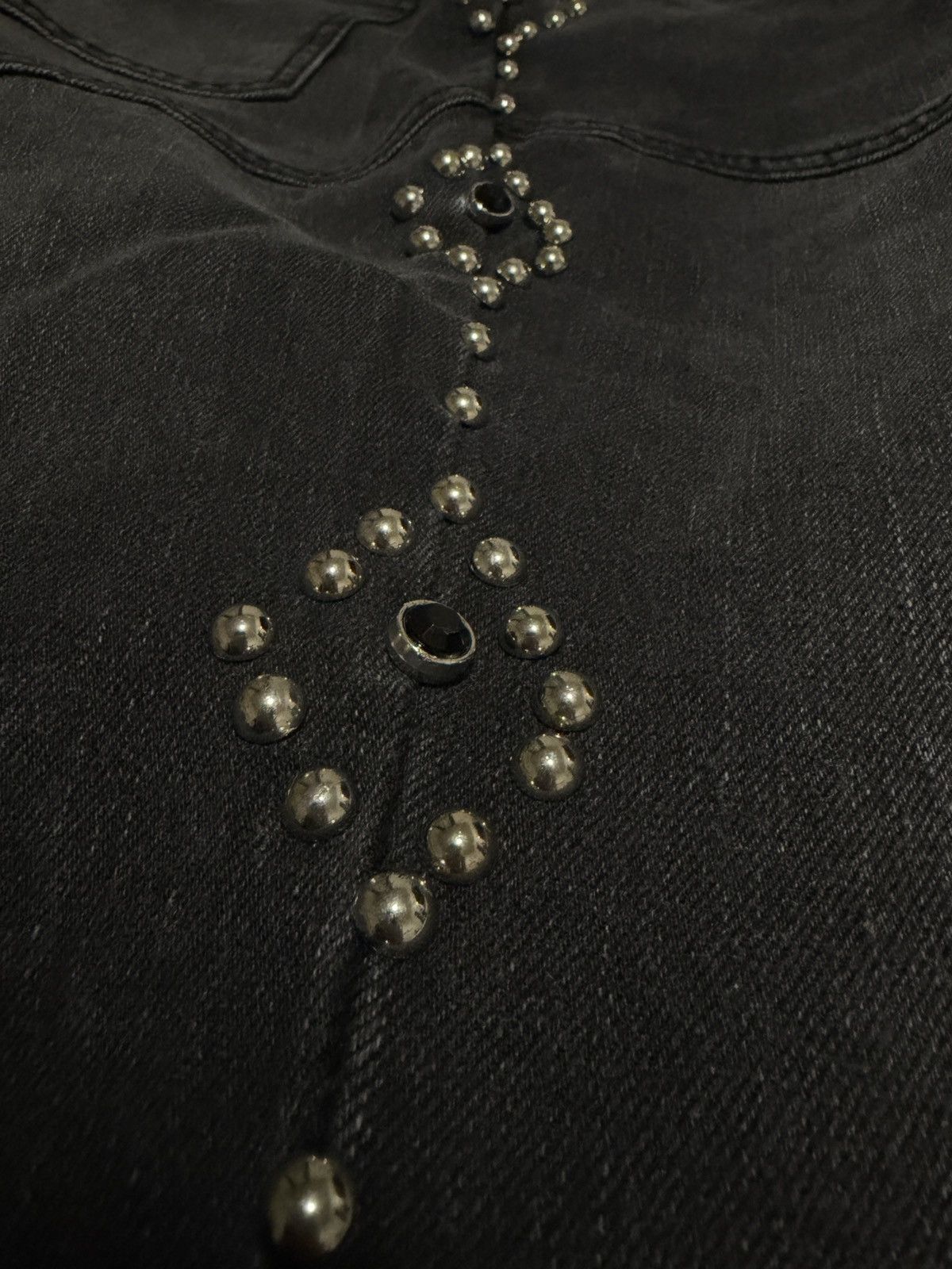 Other Paper Money Pearlized Dark Gray Washed Flared Jean Size US 34 / EU 50 - 6 Thumbnail