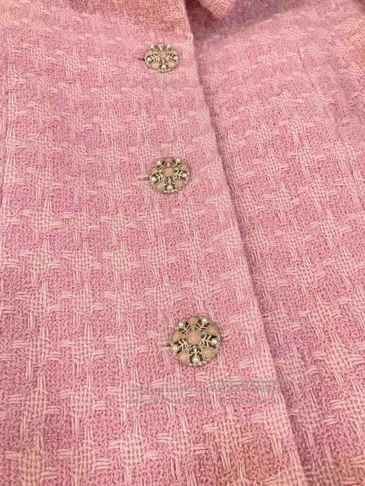 Chanel Chanel Pink and white woven glazed buckle medium and long Size XS / US 0-2 / IT 36-38 - 5 Thumbnail