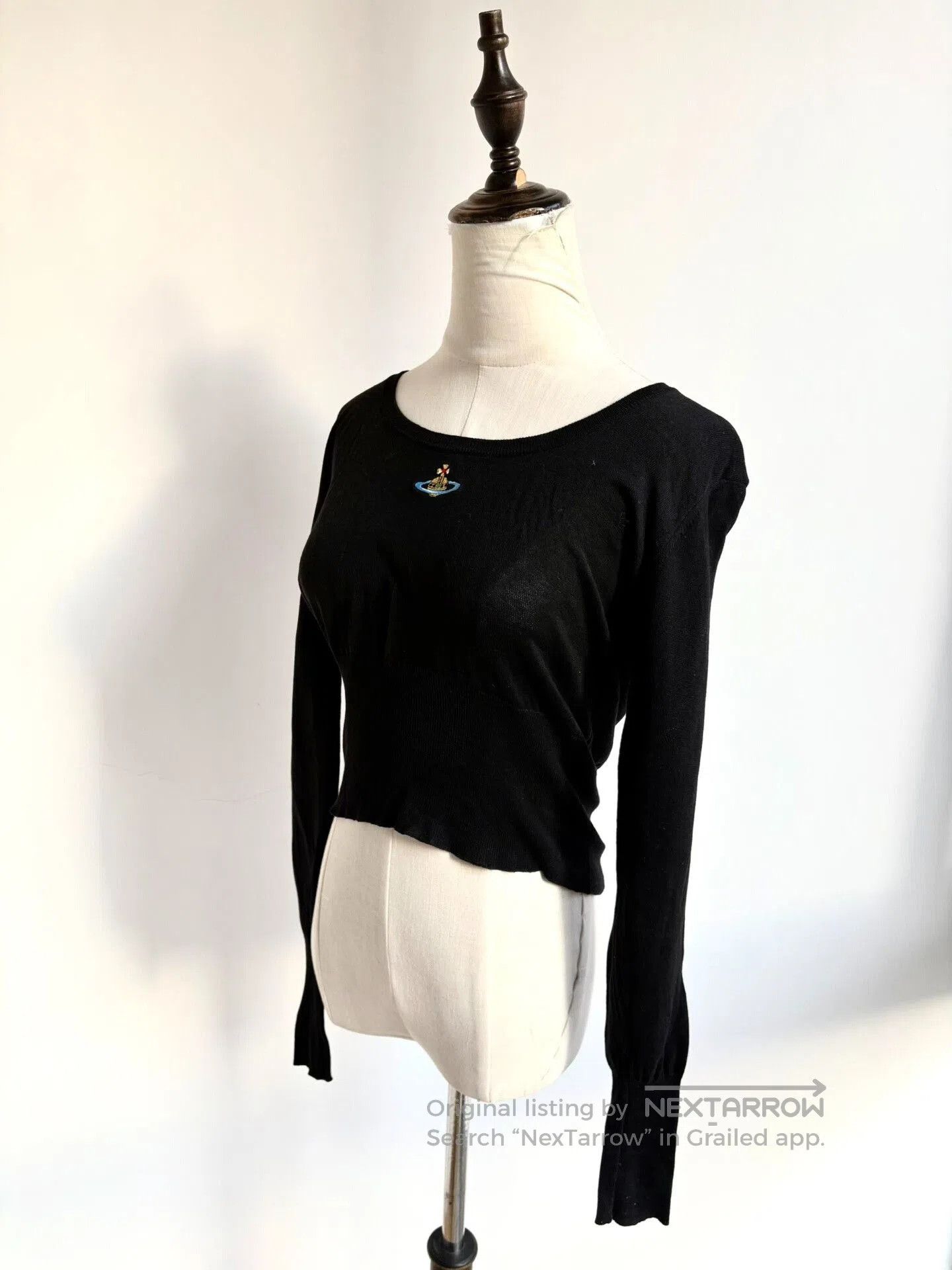 Vivienne Westwood vivienne westwood black knit top with brooch. Size M / US 6-8 / IT 42-44 - 3 Thumbnail