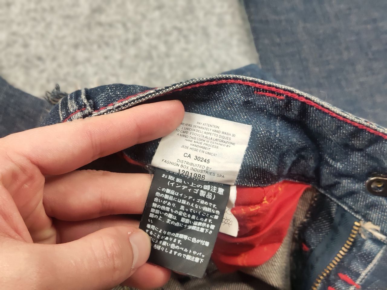 If Six Was Nine Red Pepper Japan Low Vintage Y2K embroidered Denim Jeans Size 27" / US 4 / IT 40 - 20 Thumbnail