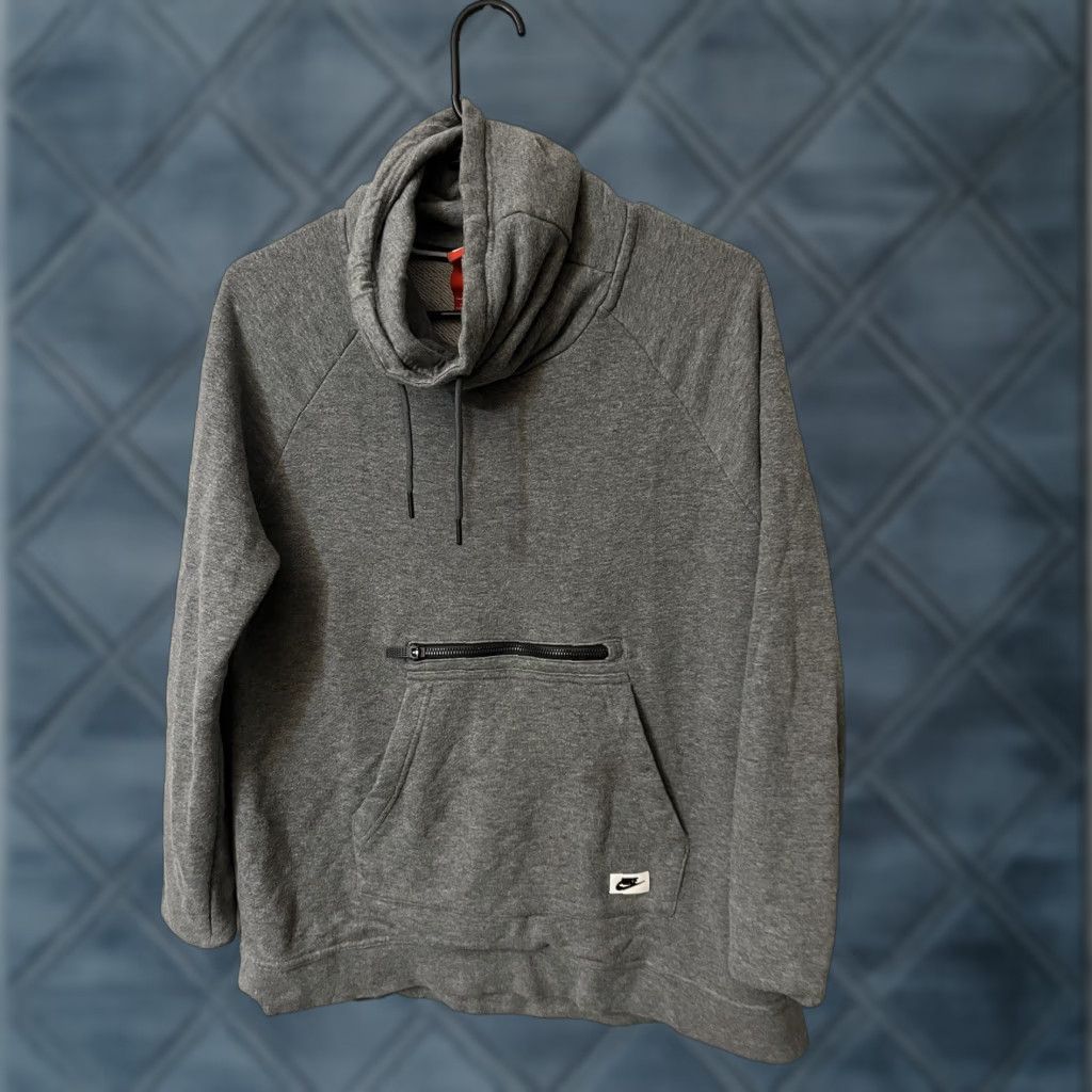 Nike Nike Sportswear Funnel Neck SweatShirt 803599 091 Grey Womens Size S Tech Fleece Size S / US 4 / IT 40 - 1 Thumbnail