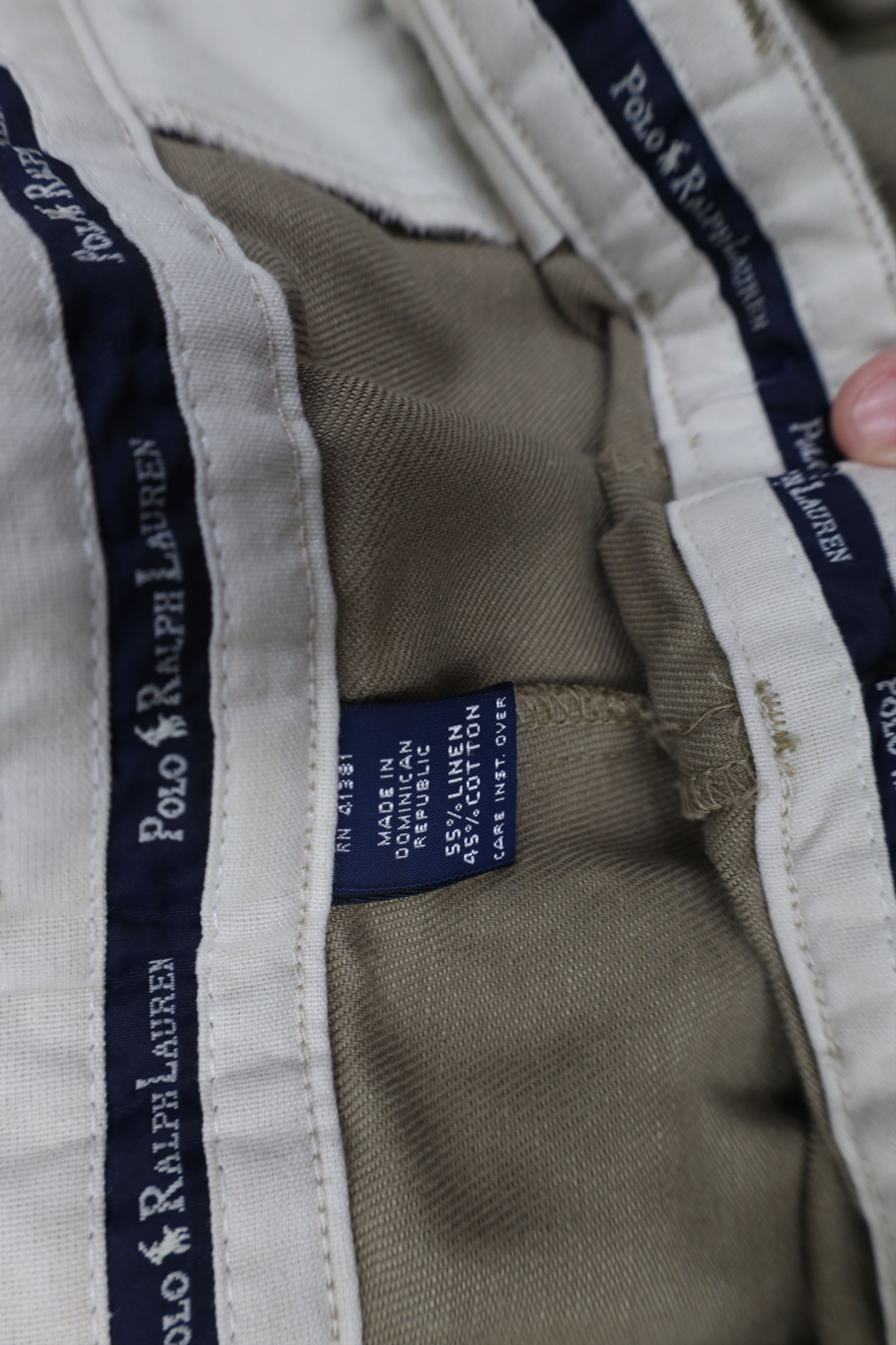 Ralph Lauren Vintage 90s Ralph Lauren Linen Blend Wide Leg Chino Pants Size US 40 / EU 56 - 6 Thumbnail