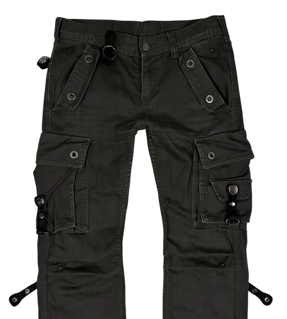 Tornado Mart TORNADO MART STRAPS CARGO FLARE PANTS Size 30" / US 8 / IT 44 - 3 Thumbnail