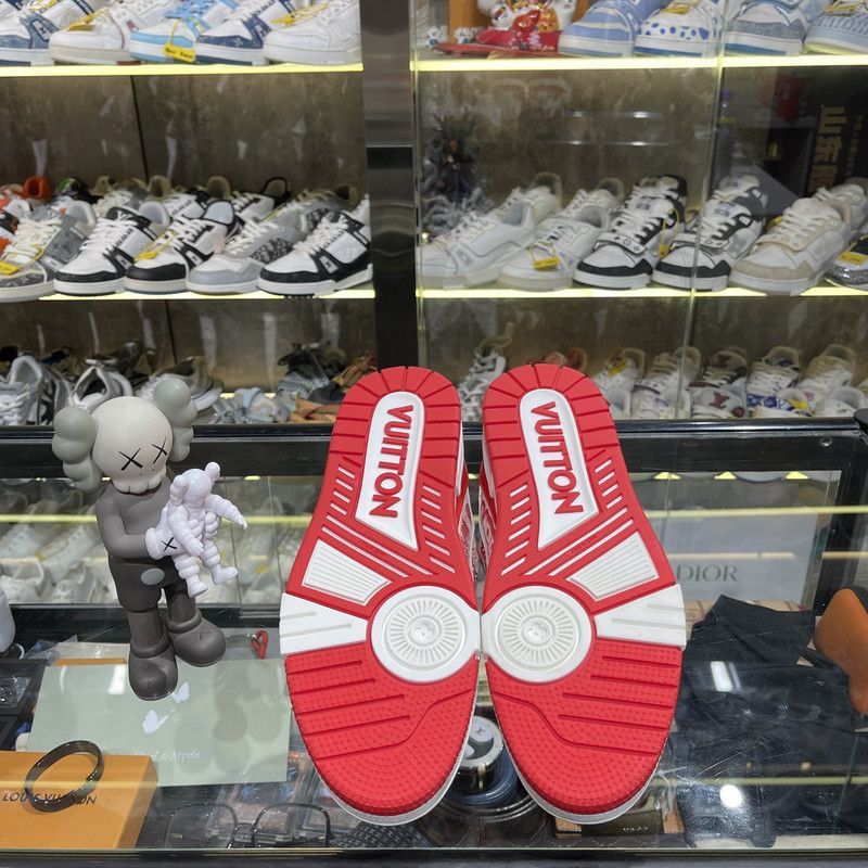Louis Vuitton Louis Vuitton Leather Low-Top Trainer Sneakers -2508 Size US 8 / EU 41 - 4 Thumbnail