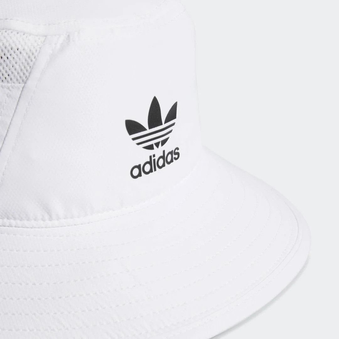Adidas ADIDAS Unisex Originals White Webbing Boonie UPF 50 Sun Prot Size ONE SIZE - 8 Thumbnail