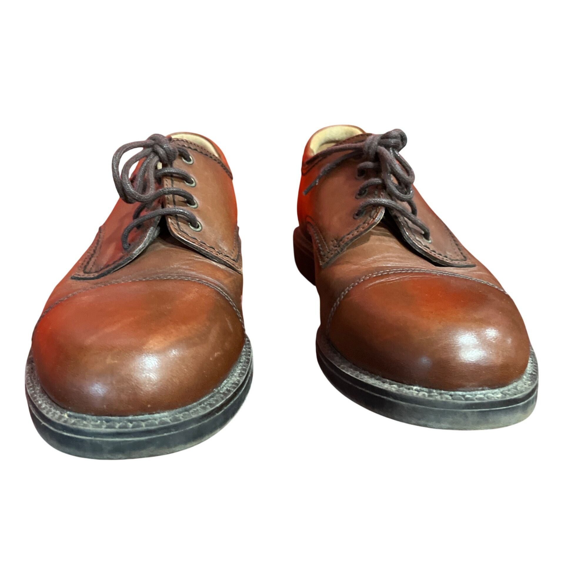 Dockers Dockers Mens Brown Leather Dress Shoes Size 8 SKU 8943 Size US 8 / EU 41 - 4 Thumbnail