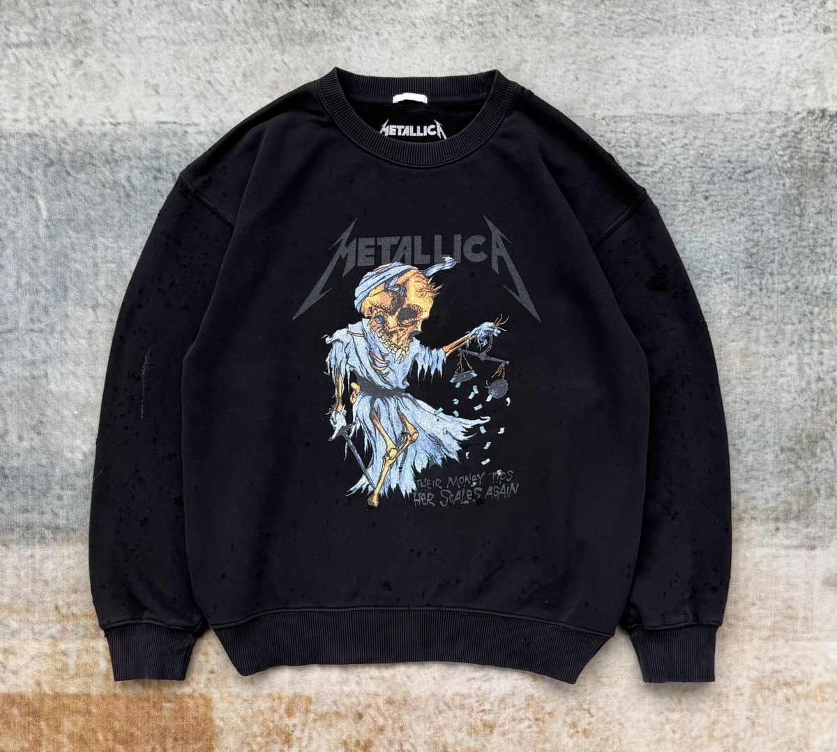 Metallica Metallica THRESHED Crewneck Size US M / EU 48-50 / 2 - 1 Thumbnail