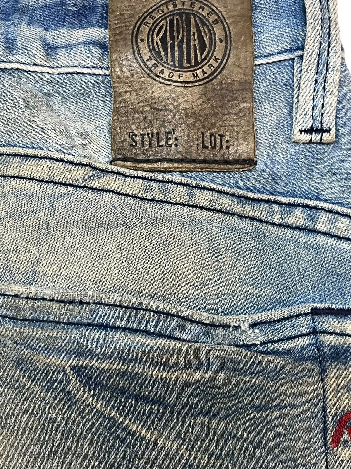 Replay Vintage Replay JETQ Mudwash Faded Denim Size US 29 - 9 Thumbnail