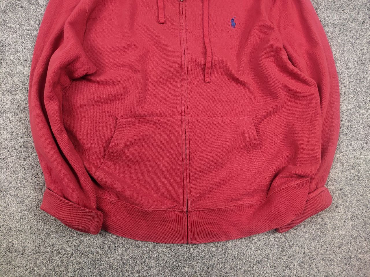 Polo Ralph Lauren Polo Ralph Lauren Vintage Light Red Zip Hoodie Y2k Style Size US XL / EU 56 / 4 - 6 Thumbnail
