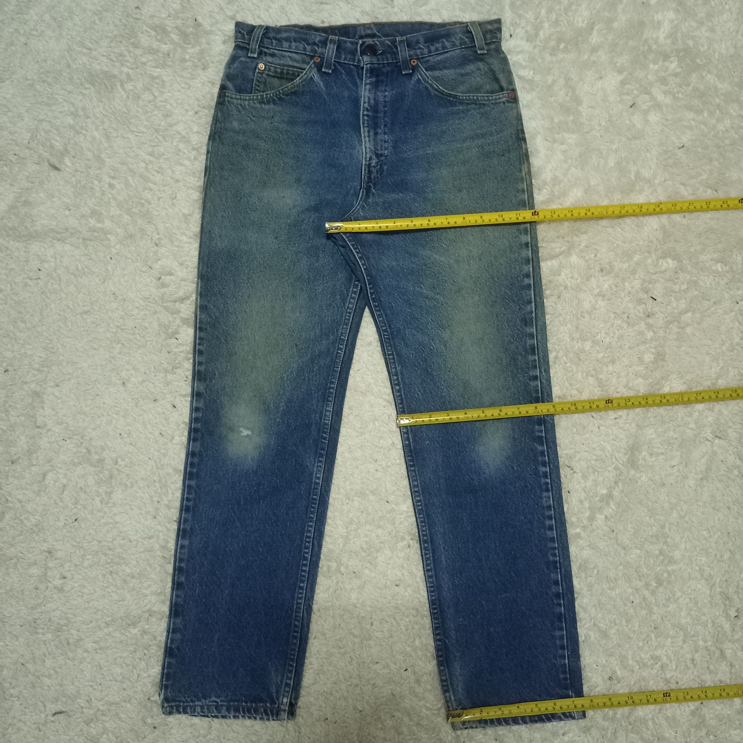 Levi's × Levi's Vintage Clothing Vintage 90s Levis 509 Orange Tab Distressed Blue Jeans Size US 31 - 12 Thumbnail