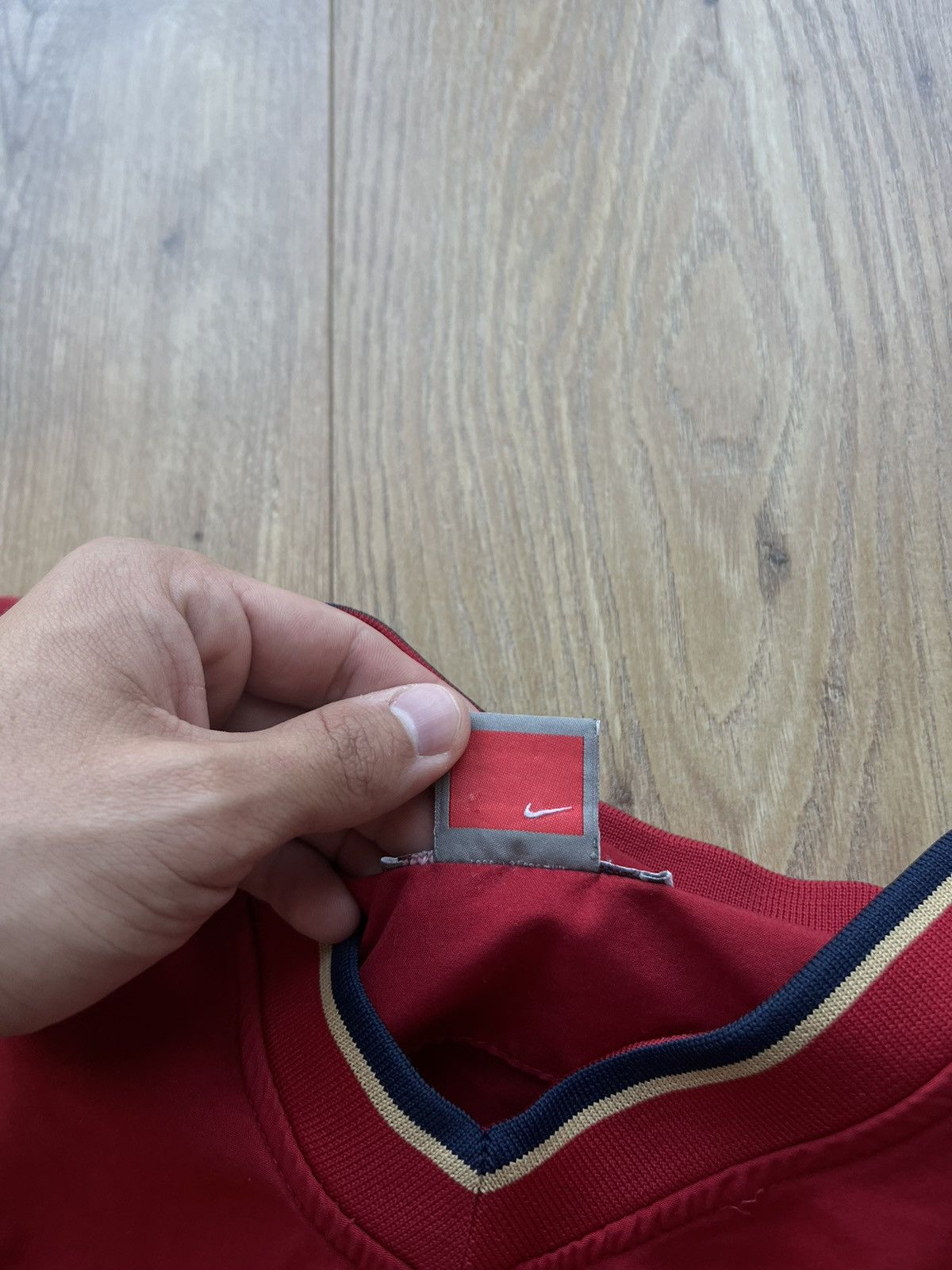 Nike 00’s NIKE WASHINGTON NATIONALS CENTR SWOOSH V-NECK CREWNECK Size US S / EU 44-46 / 1 - 8 Thumbnail