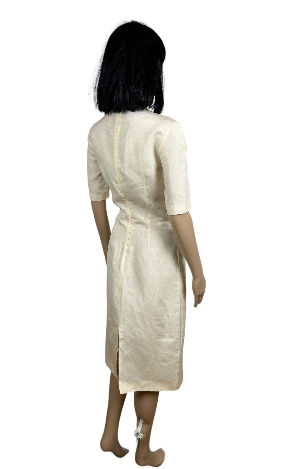 Prada Prada 100% Silk Shift Dress Ivory Knee-Length size 40 Size S / US 4 / IT 40 - 9 Thumbnail