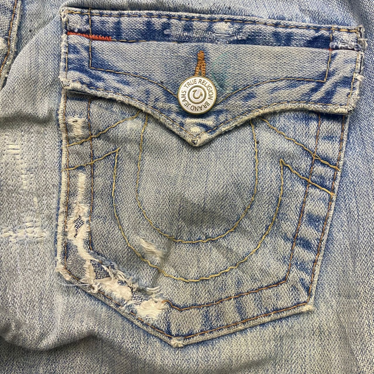 True Religion 💥Flare💥Vintage True Religion Distressed Denim Size US 30 / EU 46 - 11 Thumbnail
