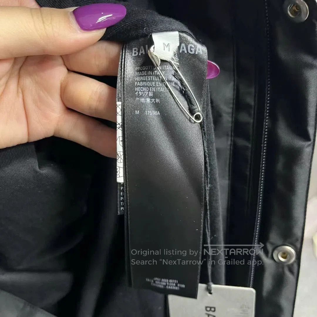 Balenciaga balenciaga black long sleeve collar jacket. Size US M / EU 48-50 / 2 - 4 Thumbnail