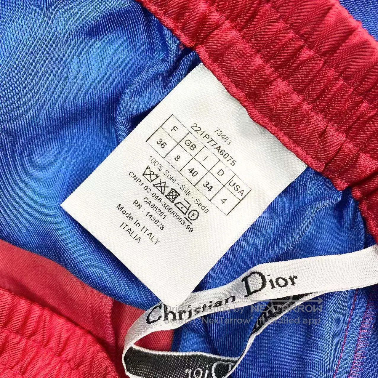 Dior Dior Red and blue color-blocked shorts| Size 26" / US 2 / IT 38 - 6 Thumbnail