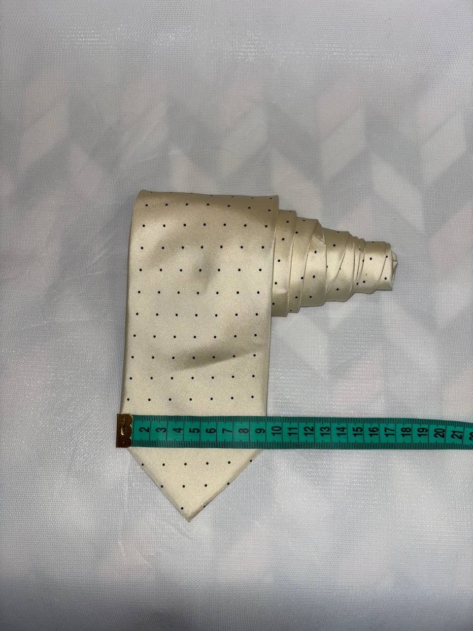 Hugo Boss Hugo Boss yellow polka dot men's tie,100% silk,made in Italy Size ONE SIZE - 2 Thumbnail