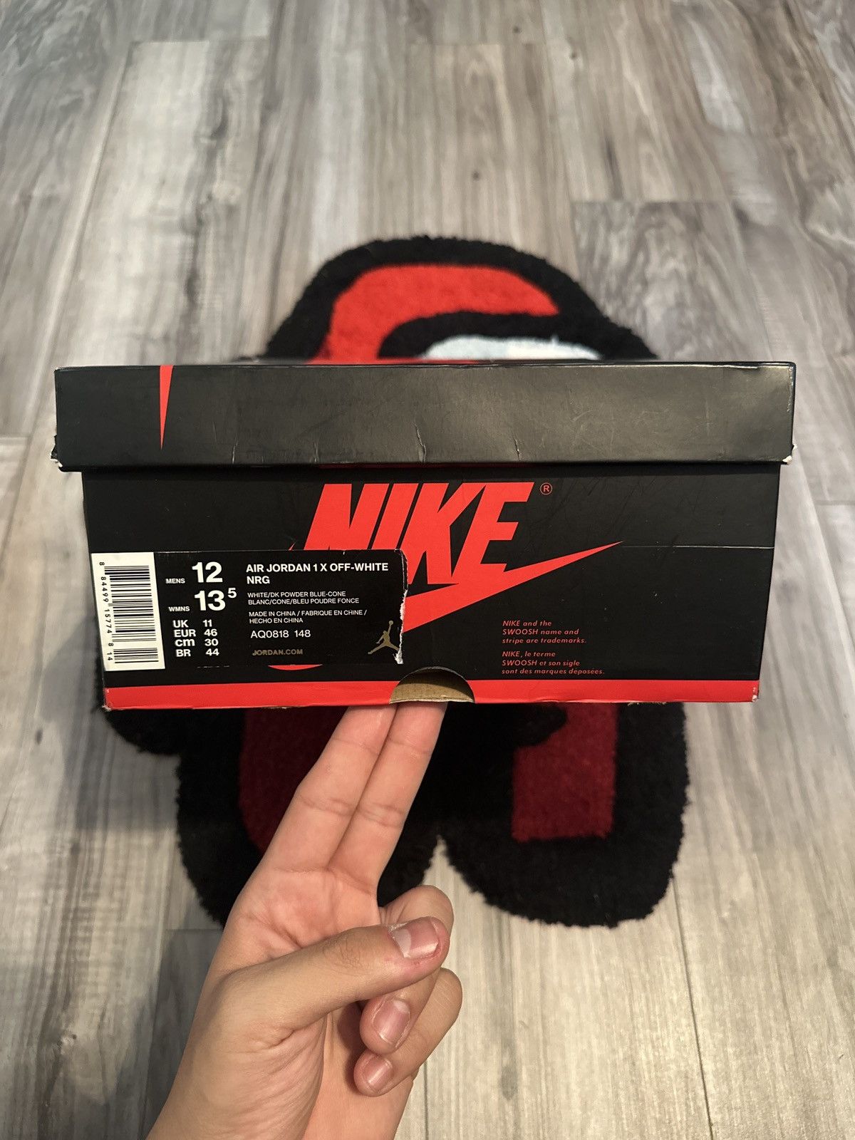 Nike × Off-White Off-White Jordan 1 Unc Size US 12 / EU 45 - 1 Thumbnail
