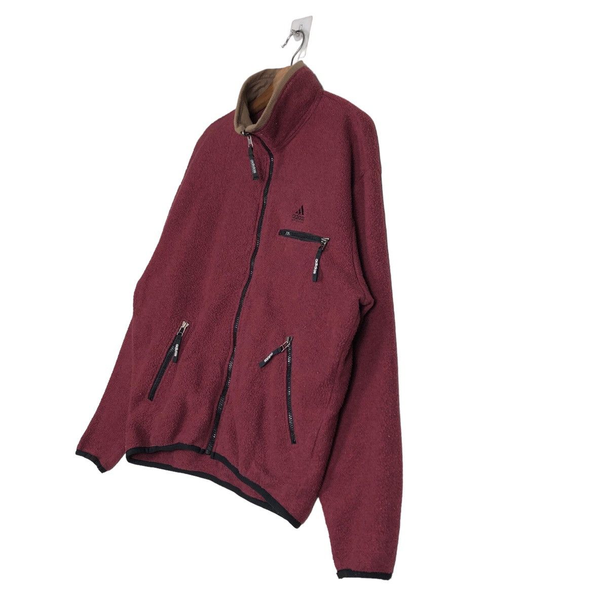 Adidas 🔥Vintage Adidas Bomber Jacket Fleece Big Logo Size US M / EU 48-50 / 2 - 2 Thumbnail