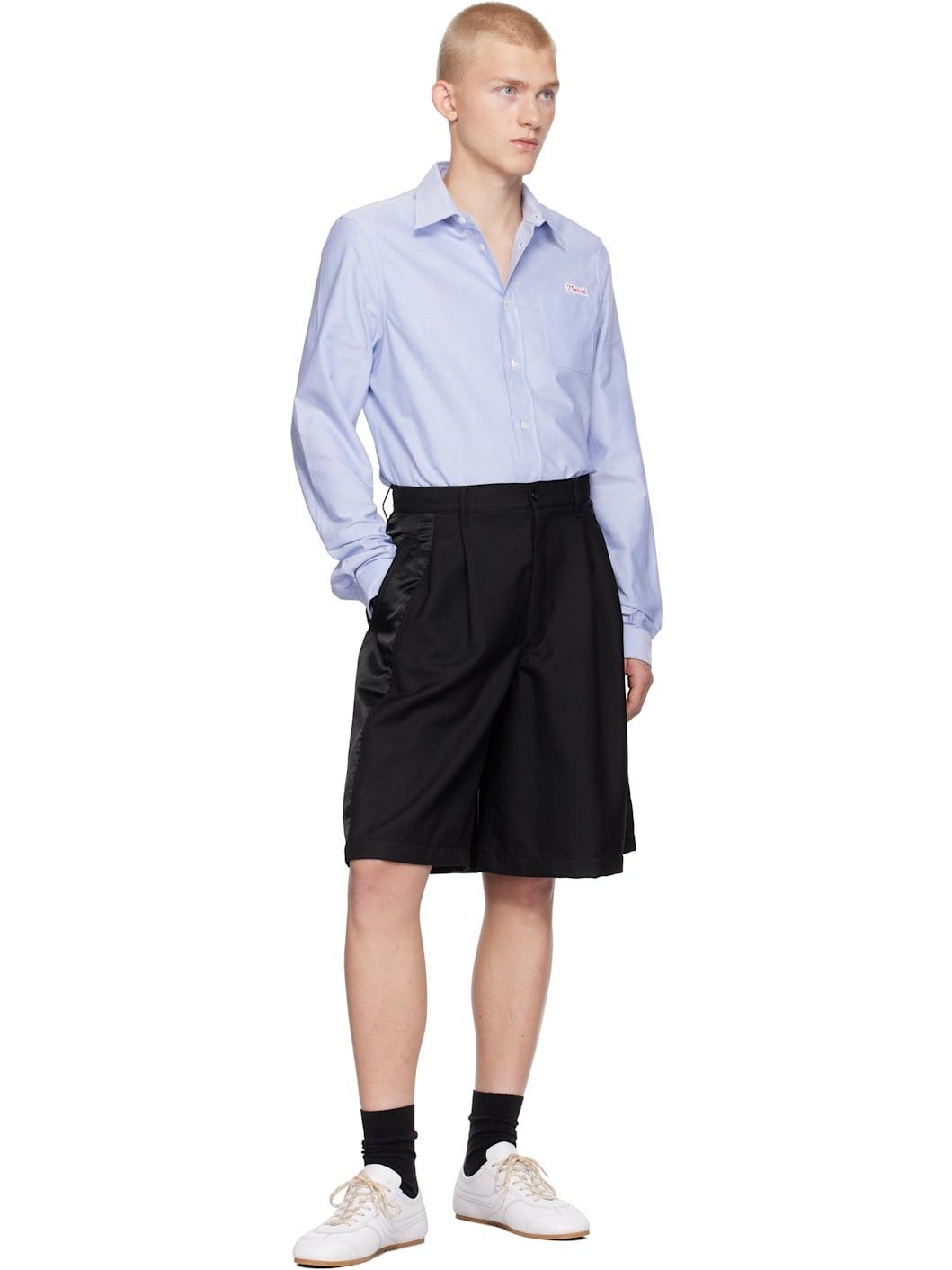 Marni o1w1db11125 Patch Shirt in Blue Size US XL / EU 56 / 4 - 5 Thumbnail
