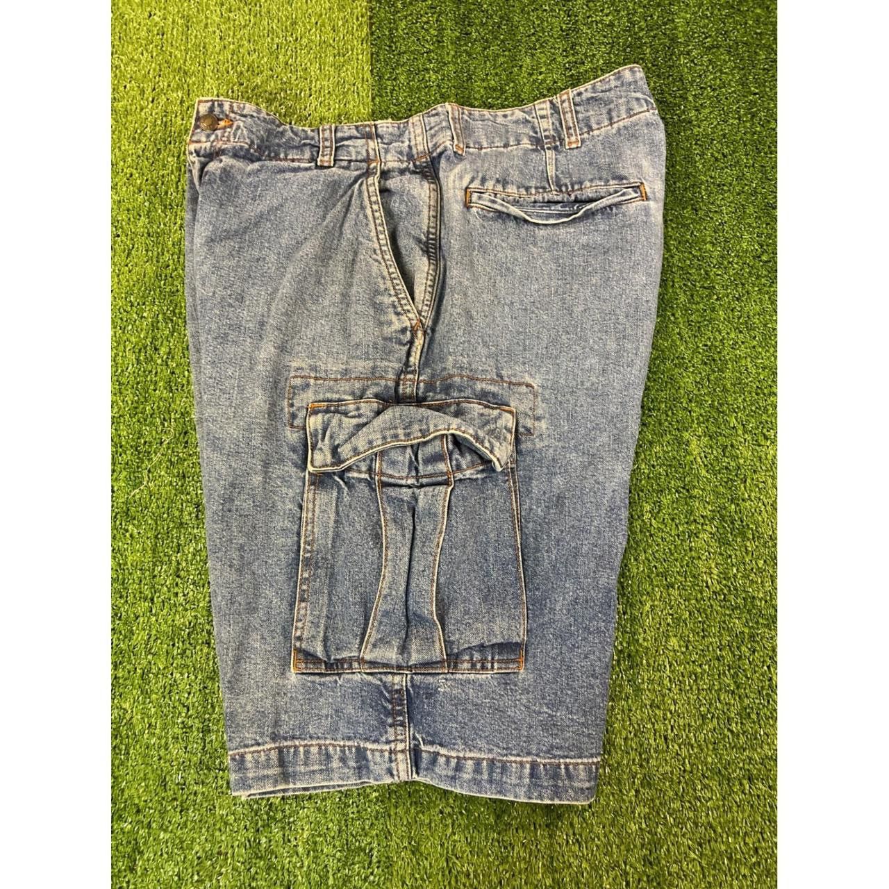 Chaps Chaps Mens Denim Cargo Shorts Size 36 Blue Baggy Y2K Size US 35 - 7 Thumbnail