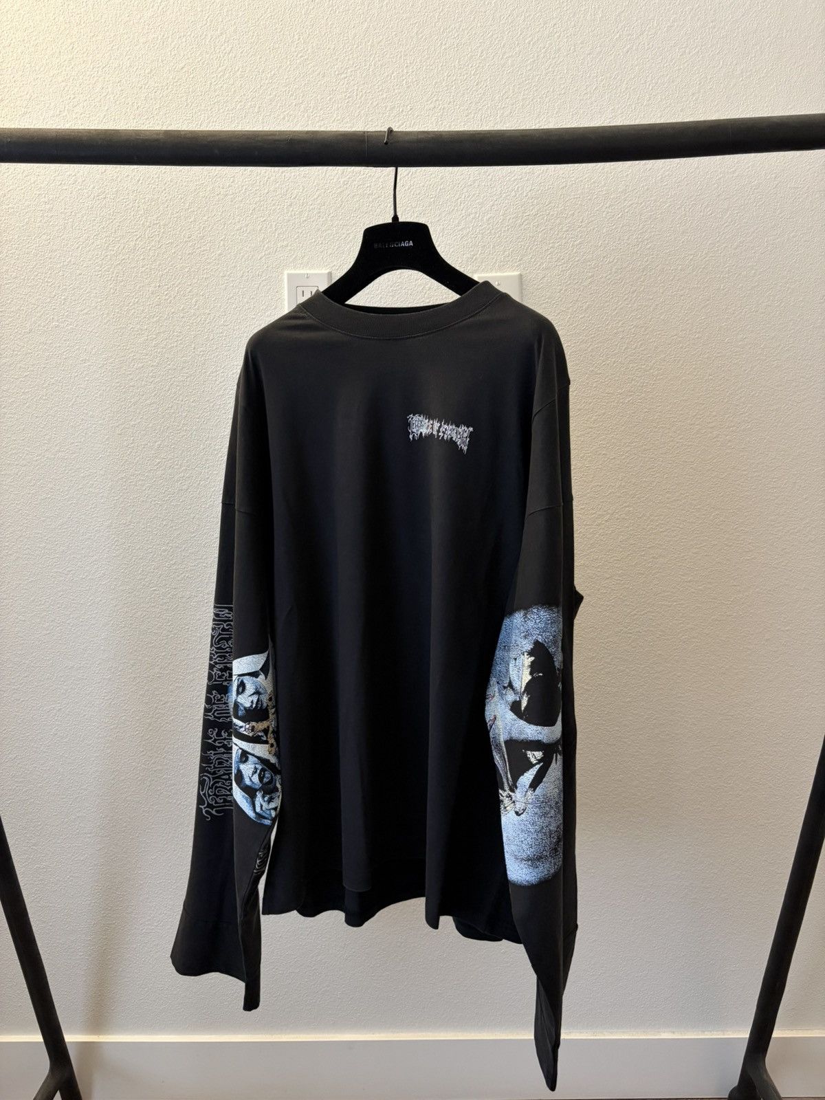 Vetements Cof Decadence Cut-Up Long Sleeve T-Shirt - Black Size US L / EU 52-54 / 3 - 1 Thumbnail
