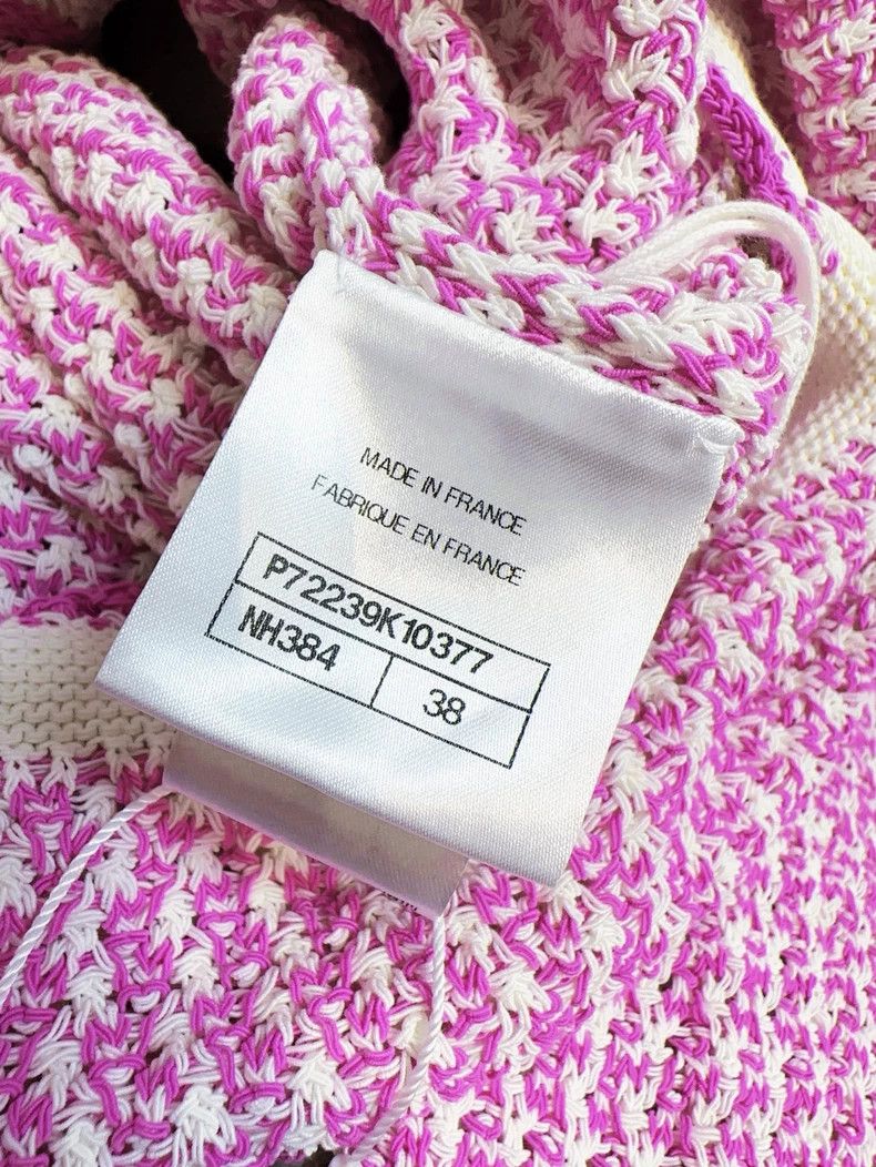 Chanel Chanel 22P pink purple with white fine plaid lion buckle l Size XS / US 0-2 / IT 36-38 - 8 Thumbnail
