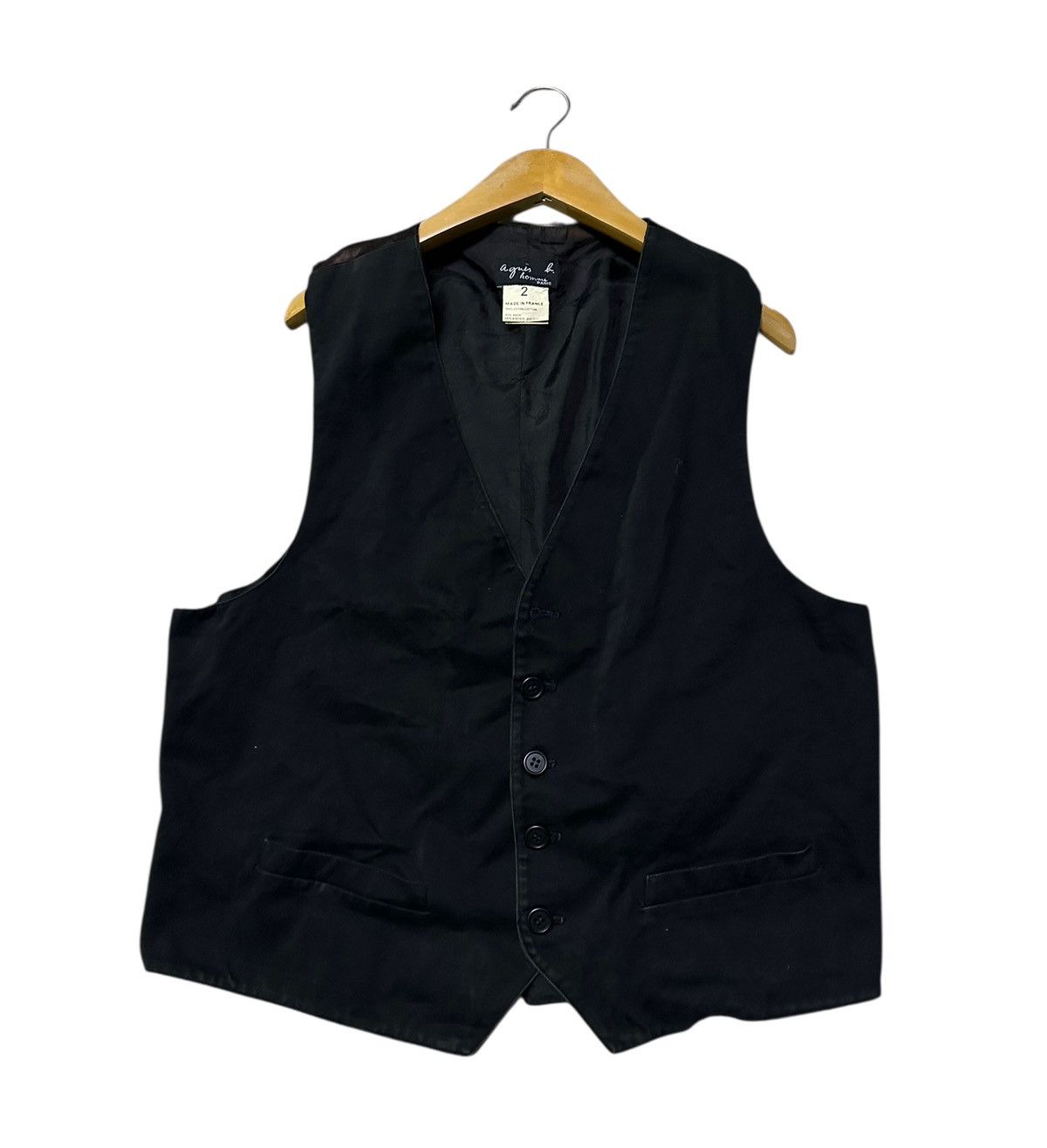 agnes b. Agnes b black vest Size US S / EU 44-46 / 1 - 3 Thumbnail