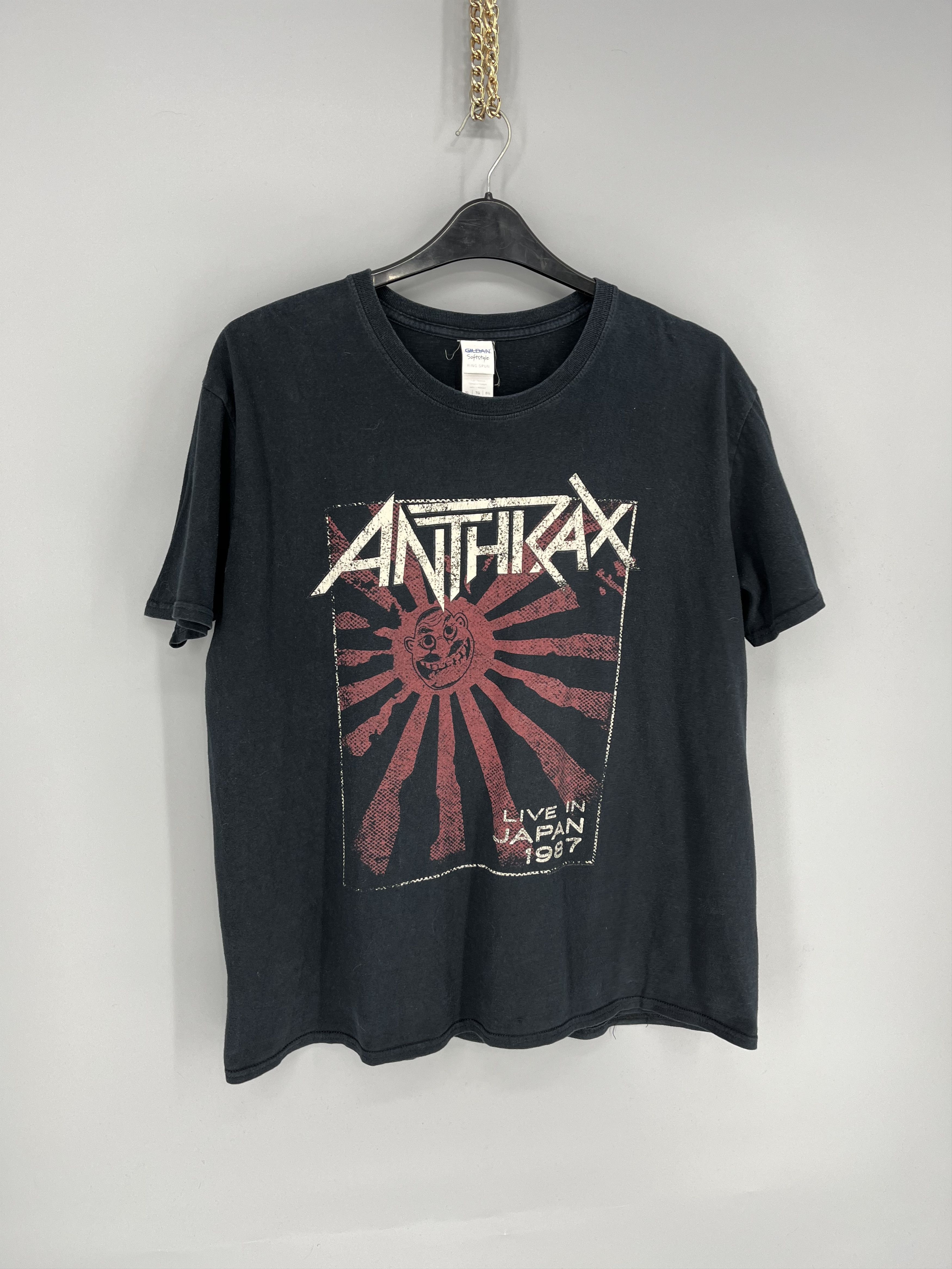 Band Tees Vintage Y2K Anthrax Horror Skulls Band Rock Streetwear Tee Size US M / EU 48-50 / 2 - 2 Thumbnail