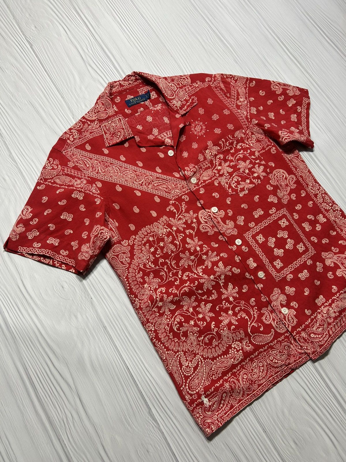 Polo Ralph Lauren Rare Polo Ralph Lauren Bandana Shirt Size S Size US S / EU 44-46 / 1 - 3 Thumbnail