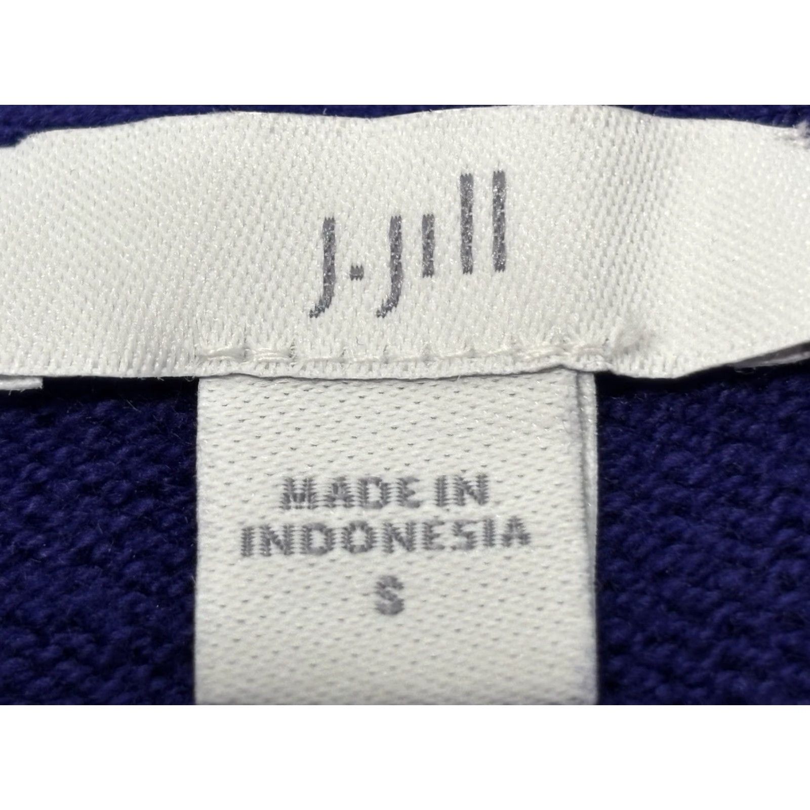 J. Jill VINTAGE J. Jill Sweater Vest Women's Small Purple Cotton Blend Knit Sleeveless V-Neck Oversized Buttons Academia Size S / US 4 / IT 40 - 6 Thumbnail
