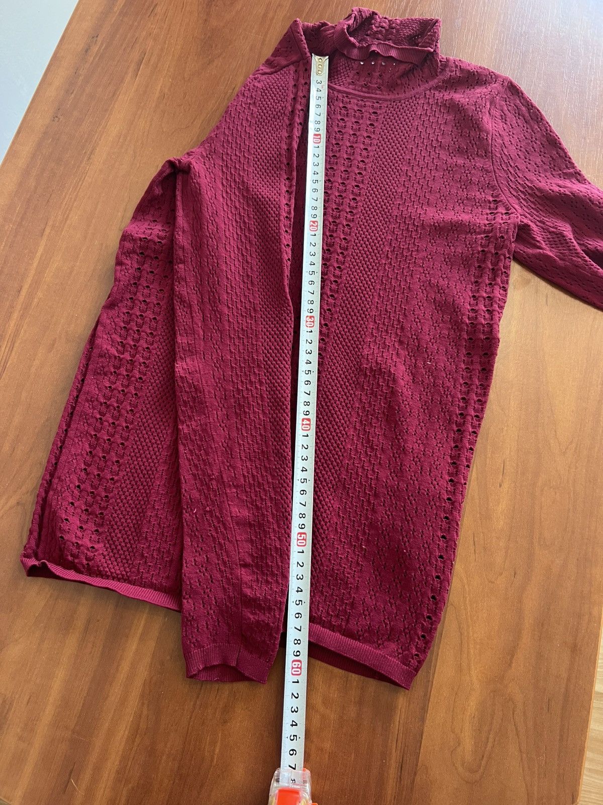 Sandro Sandro Knitted Crop Top Burgundy Size M (1) Size M / US 6-8 / IT 42-44 - 10 Thumbnail