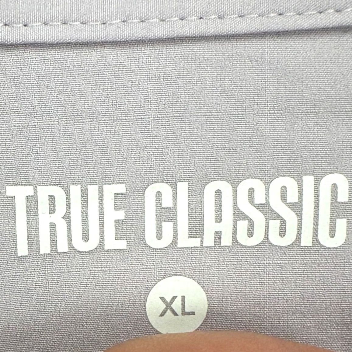 Vintage True Classic Mens Shirt XL Light Purple Nylon Blend Button Up Long Sleeve Size 46R - 5 Thumbnail