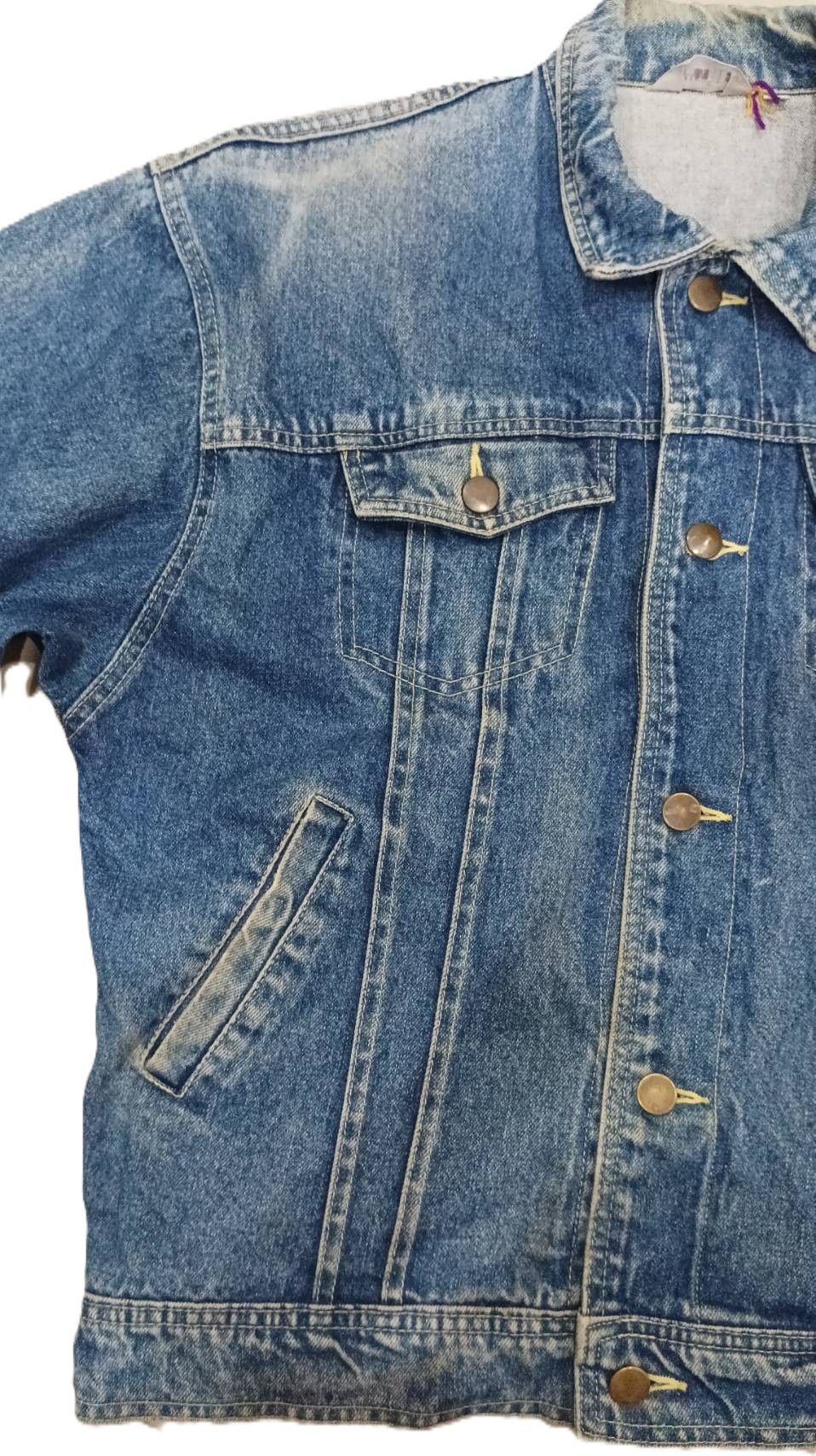 Other Vintage 90s Shootle Denim Trucker Jacket Size US M / EU 48-50 / 2 - 5 Thumbnail