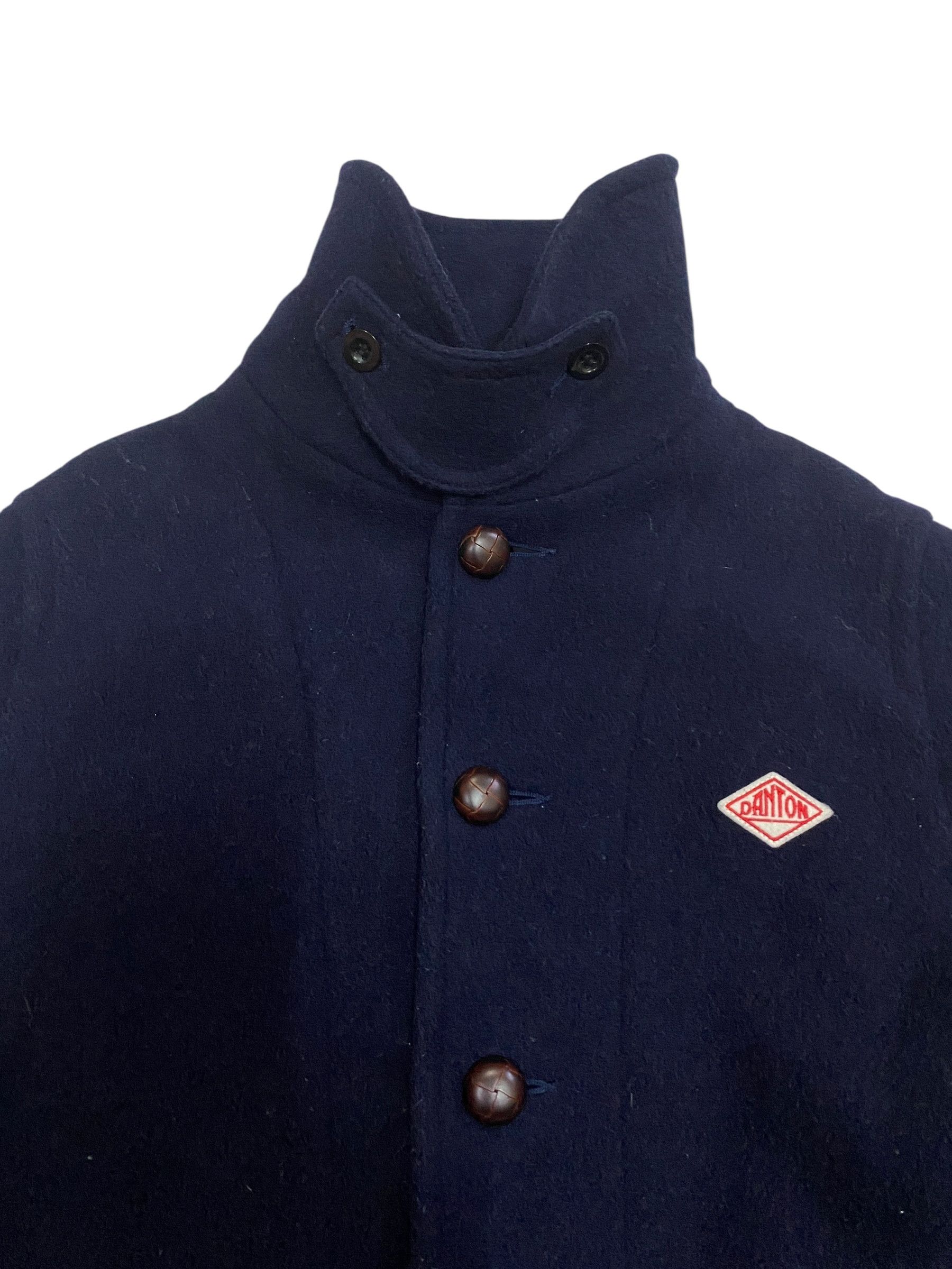 Danton Danton Vetements de Travail Round Collared Wool Navy Blue Size US S / EU 44-46 / 1 - 4 Thumbnail