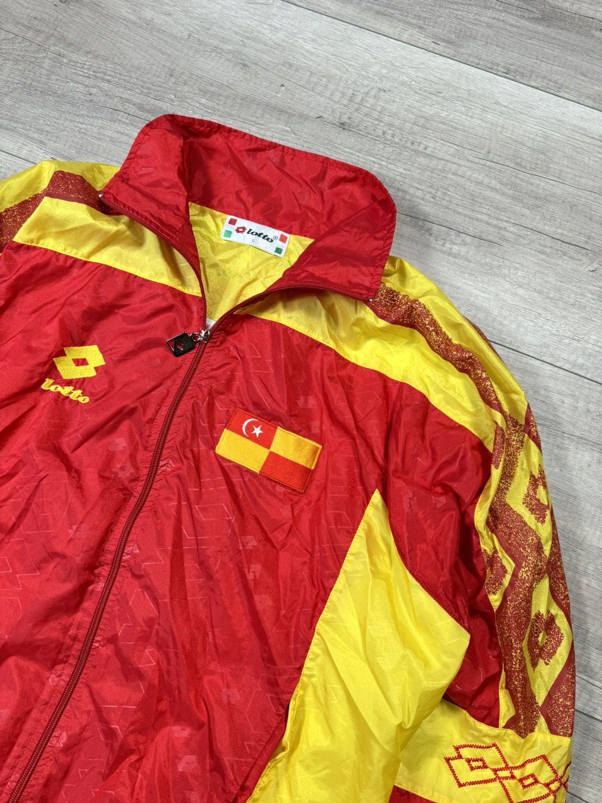 Lotto Sport Vintage Archive Lotto Nylon Shell Jacket Soccer Style Size US L / EU 52-54 / 3 - 3 Thumbnail