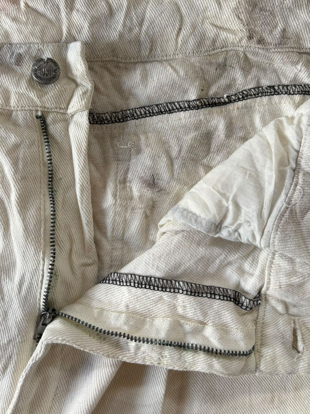 Japanese Brand Vintage Japanese Brand Painted Carpenter Baggy Jeans Size US 32 / EU 48 - 5 Thumbnail