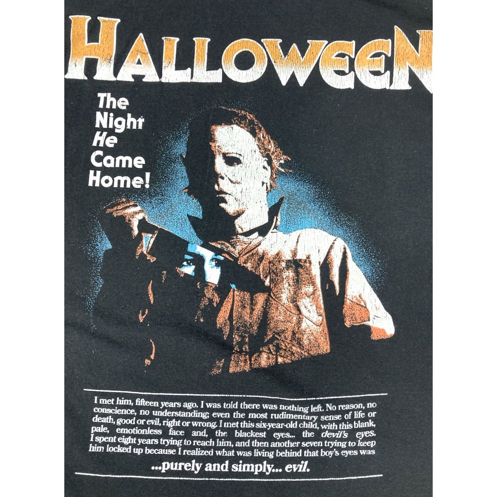 Camel VINTAGE Halloween Graphic T-shirt Men Large The Night He Came Home Size US L / EU 52-54 / 3 - 2 Thumbnail