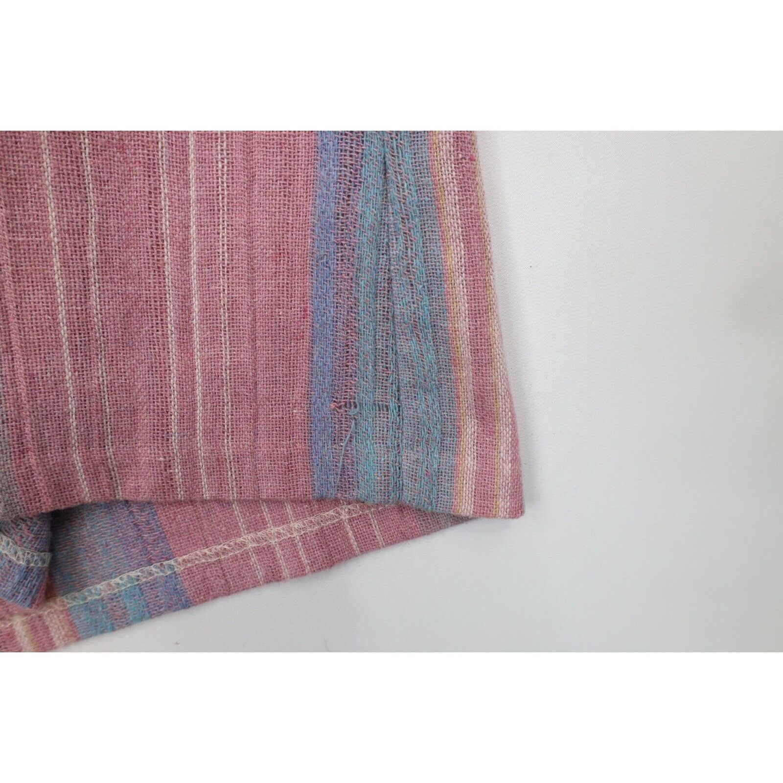 Vintage Vintage 70s Streetwear Pastel Wool Tweed Skirt Size 38" / US 16 / IT 52 - 10 Thumbnail