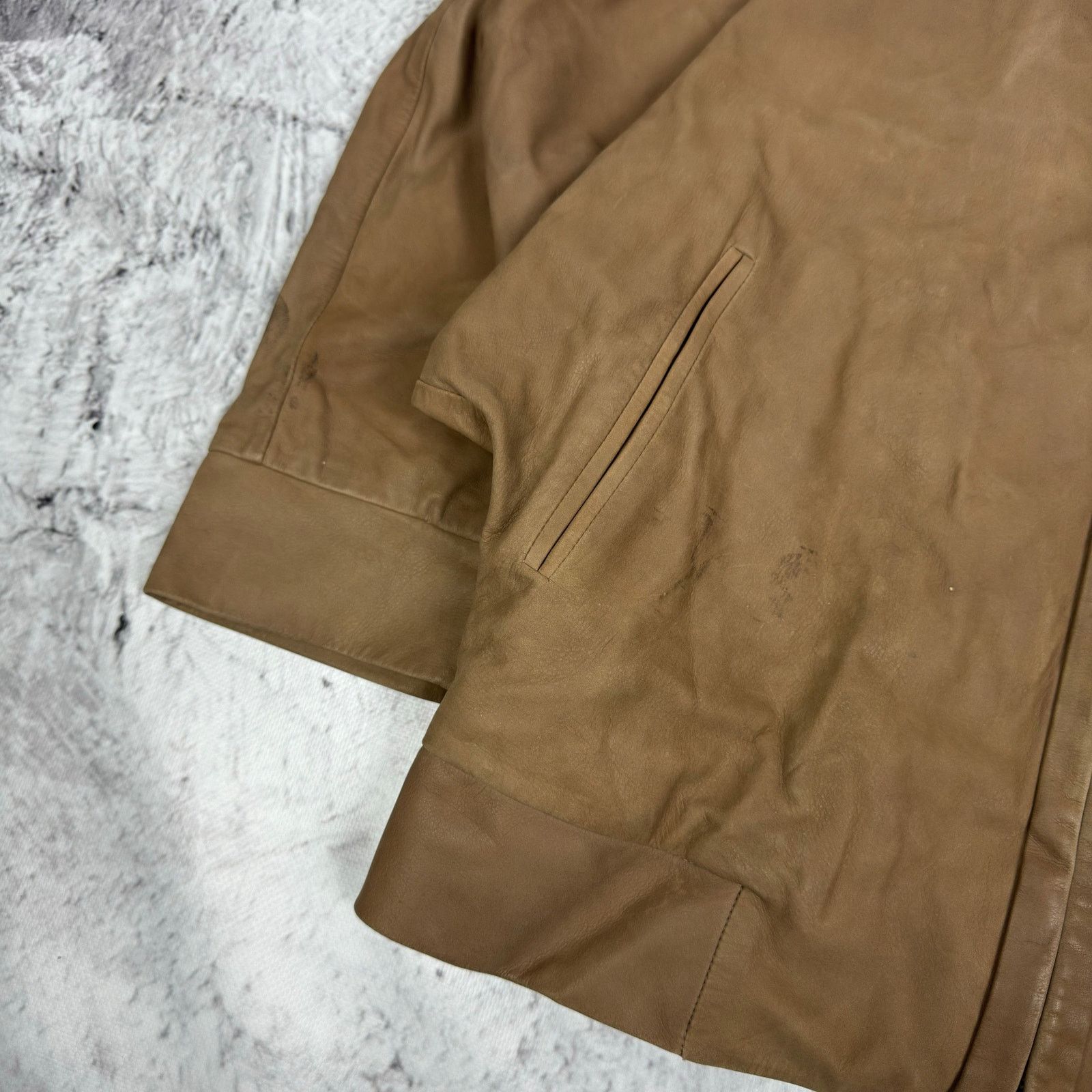 Hugo Boss Boss Hugo Boss Women's brown Leather Full Zip Jacket 8 Size S / US 4 / IT 40 - 5 Thumbnail